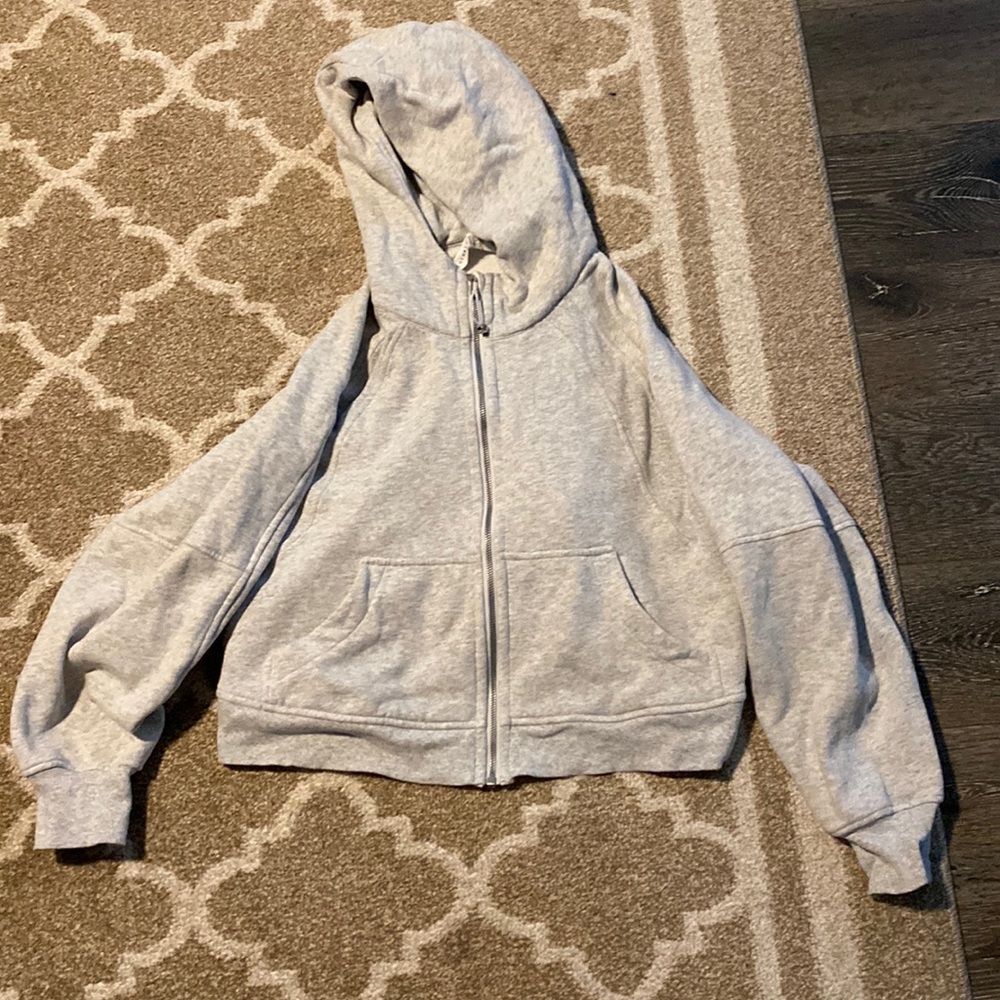 Lululemon scuba full zip gray hoodie size M/L